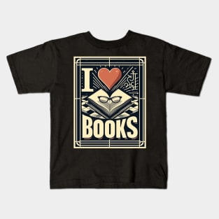 I love Books Kids T-Shirt